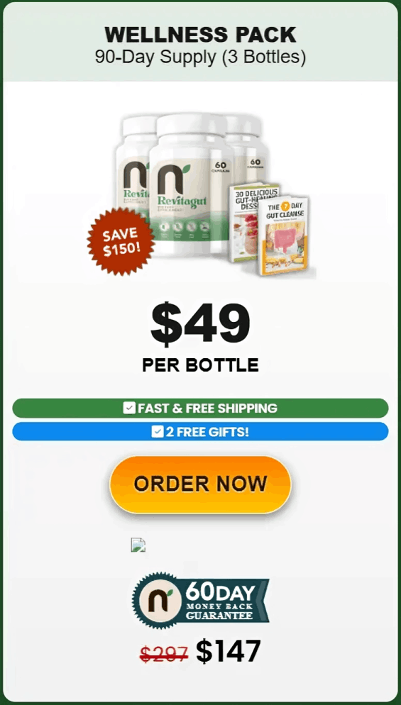 Revitagut buy 3 bottle